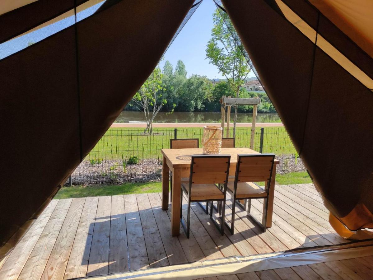 Tente Lodge Pour 5 Personnes En Bordure De La Riviere Allier Au Sein D'Un Petit Camping Saint-Yorre Eksteriør bilde